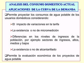 ESTUDIO DE DEMANDA PARA DISEÑOS DE AGUA POTABLE | PDF
