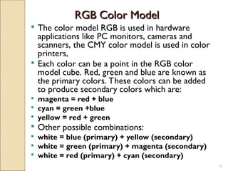Computer Graphics Colour Models 06. Lecture 06 Computer Graphics (Color Model).ppt