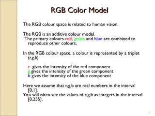 Computer Graphics Colour Models 06. Lecture 06 Computer Graphics (Color Model).ppt