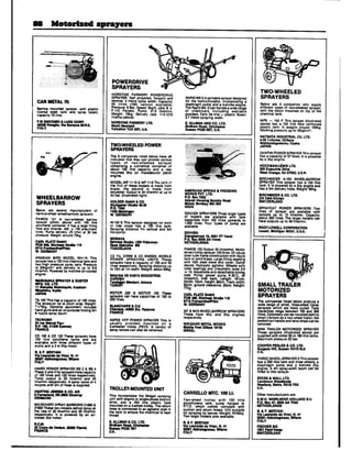 tl8 Xotorized sprayers
POWERDRIVE
SPRAYERS
CARRELLO MTC. 100 LL
SMALL TRAIkR
MOTORIZED
SPRAYERS
 