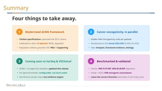 Modernized ACMG and Cancer Variant Classification: Implementing the ...