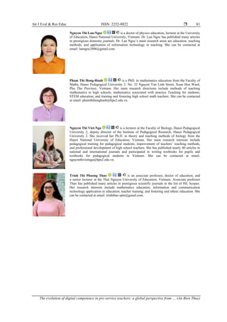 The evolution of digital competence in pre-service teachers: a global ...