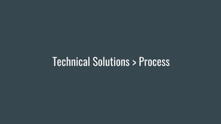 Technical Solutions > Process
 