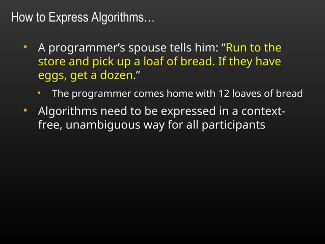 Presentation for the Introductory topic of Algorithms | PPT