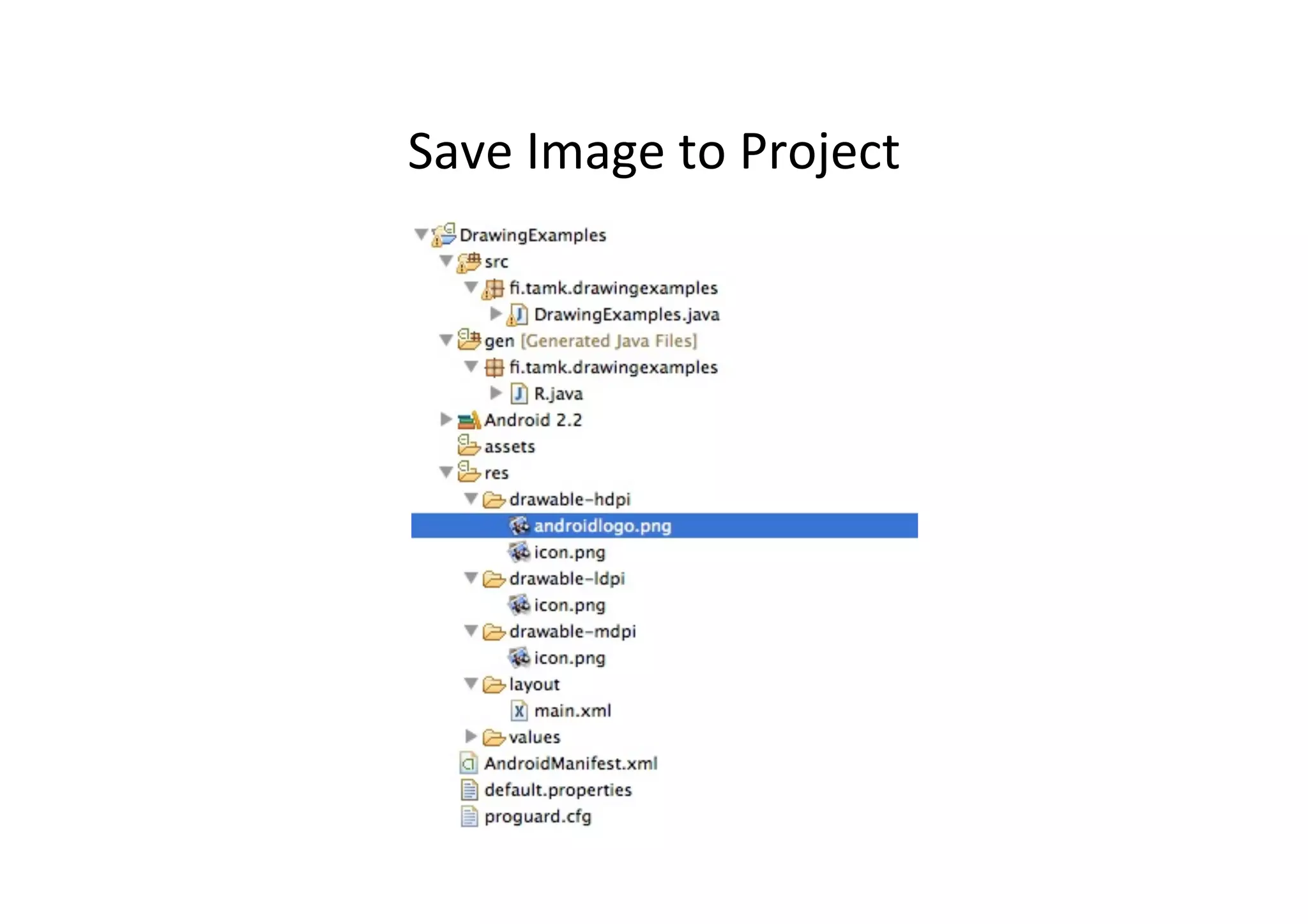 Save	
  Image	
  to	
  Project	
  
 