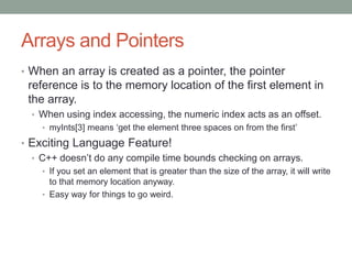 2CPP06 - Arrays and Pointers | PPT
