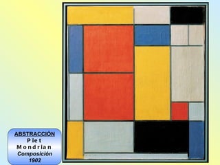 ABSTRACCIÓN Piet Mondrian Composición 1902 