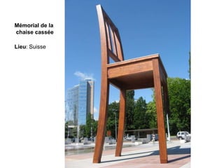 Mémorial de la
chaise cassée

Lieu: Suisse
 