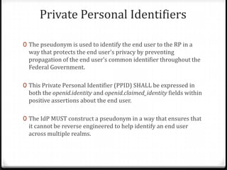 Secure Ppmid ICAM (Identity, Credential and Access management)-OpenID 2.0 Profile | PPTX