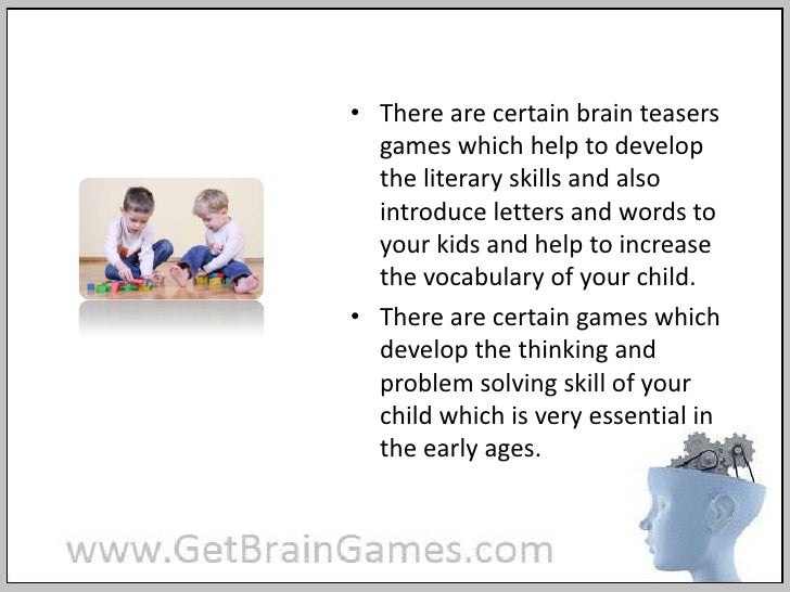 Brain teasers games for kids