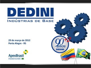 29 de março de 2012
Porto Alegre - RS
                       +2

                      Piracicaba, 29 de março de 2012
 