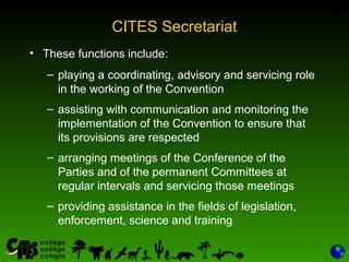 Cites Function CITES Secretariat | PPT