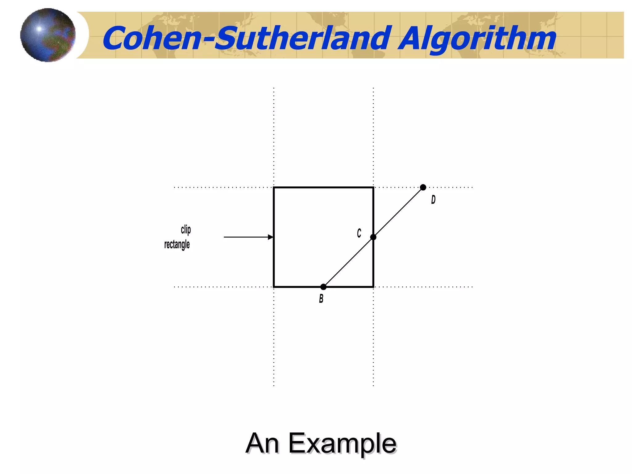 Cohen-Sutherland Algorithm An Example 