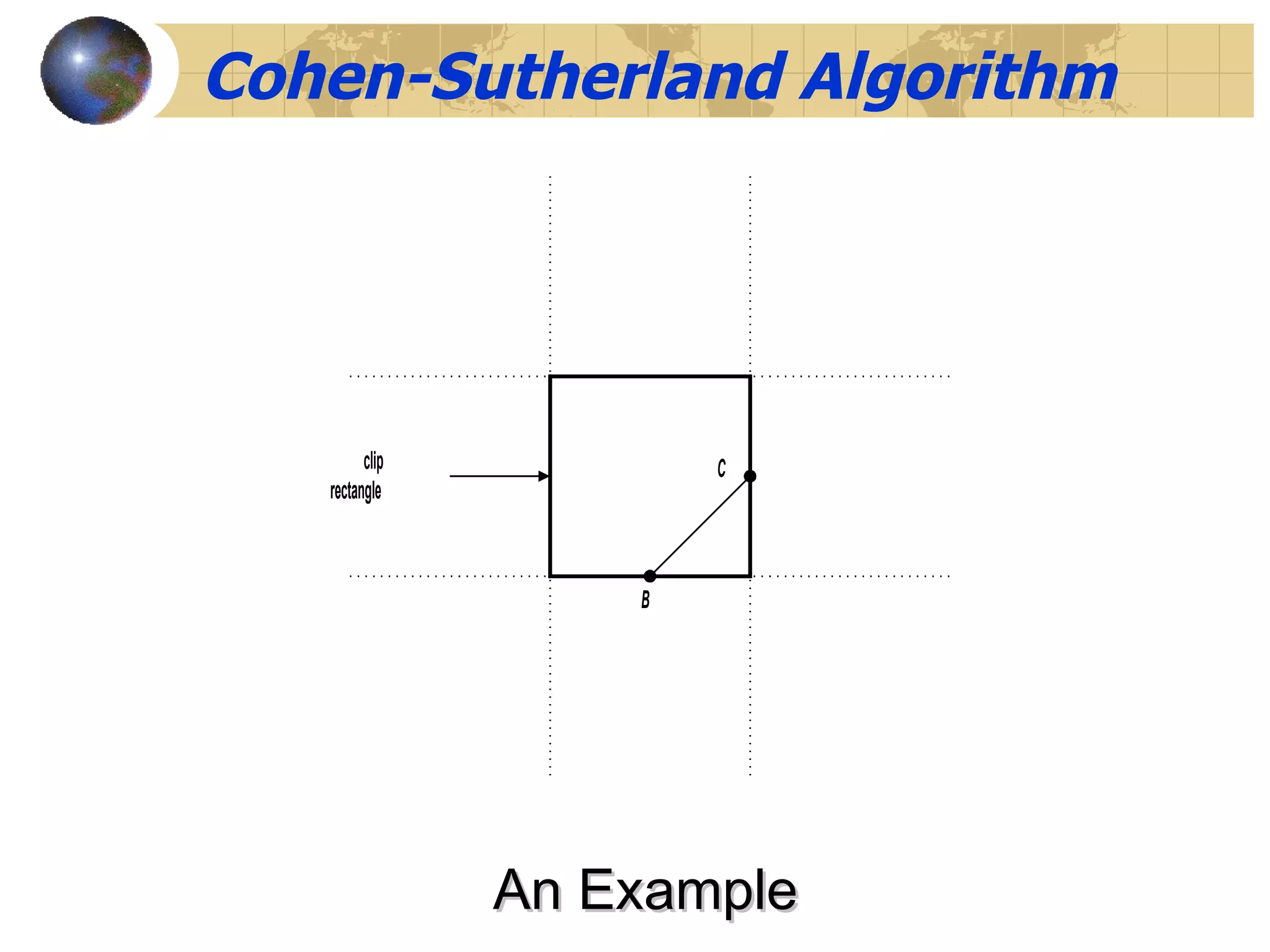 Cohen-Sutherland Algorithm An Example 