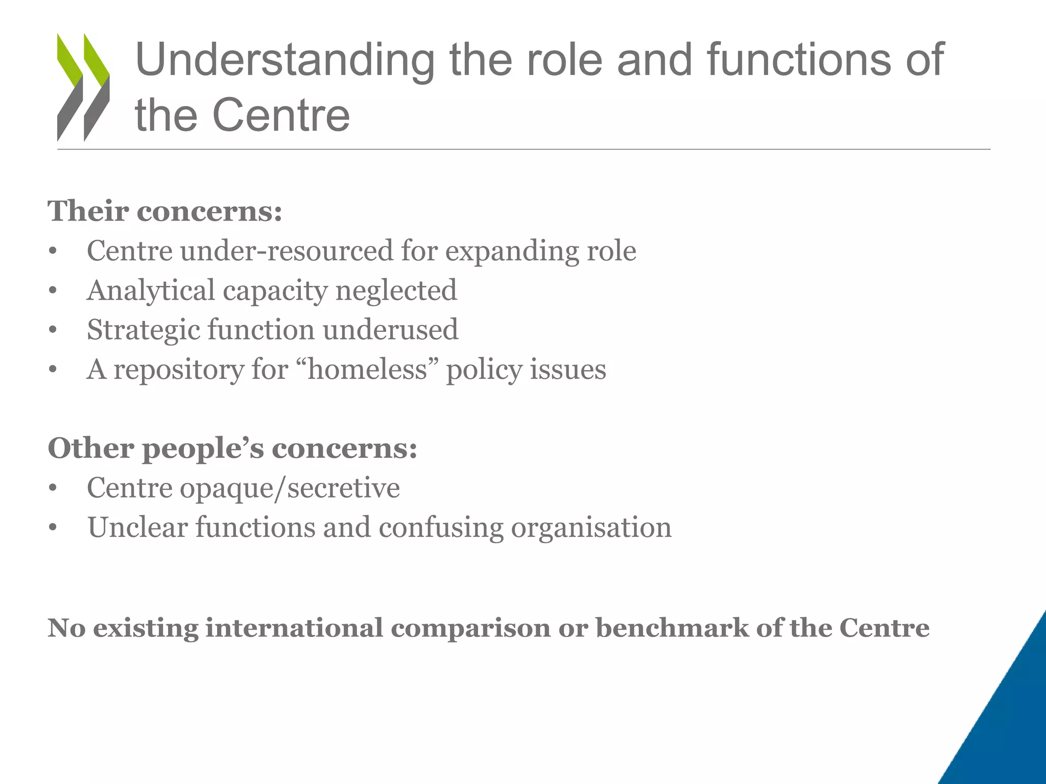 Presentation - “The role and functions of the centre – Perspective from ...