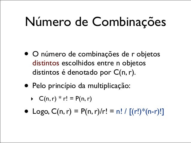 Análise Combinatória