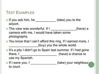 Teaching Grammar - conditional sentences | PPT