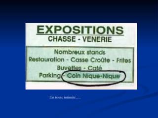 En toute intimité…. 