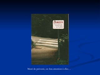 Merci de prévenir, on fera attention à elles… 