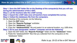 Electronic Self-assessment Tool (e-SAT) | PPTX