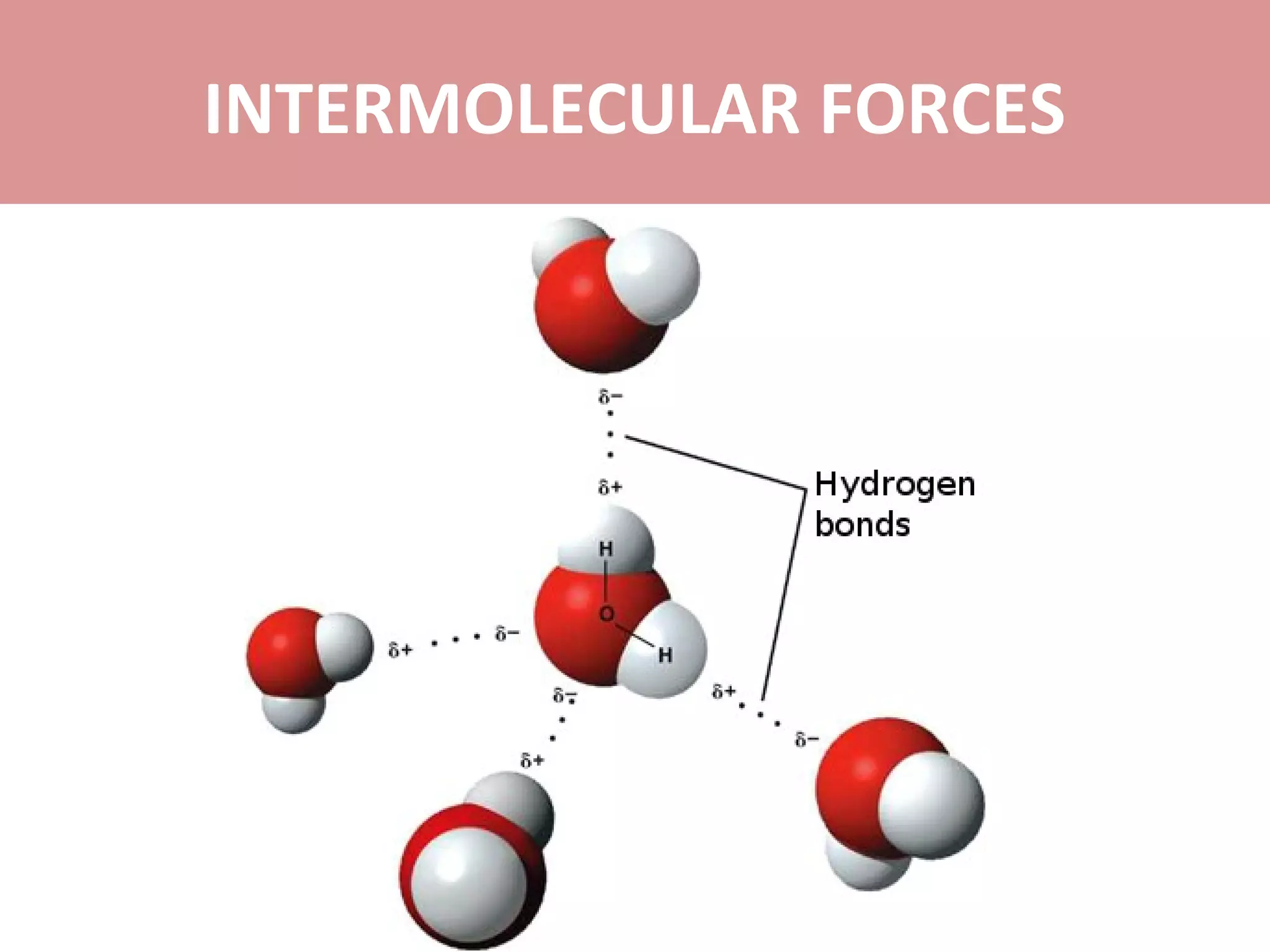 INTERMOLECULAR FORCES
 