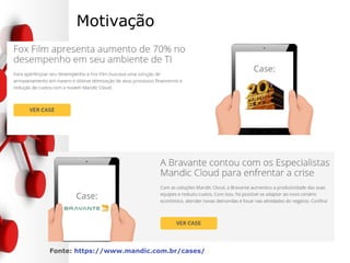 Motivação
Fonte: https://www.mandic.com.br/cases/
 