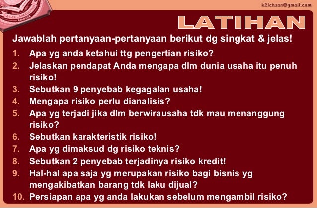 1 6 Mengambil Risiko Usaha