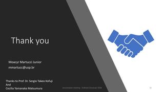 Thank you
Moacyr Martucci Junior
mmartucc@usp.br
concertation meeting - EUBrasil Cloud apr 2018 16
Thanks to Prof. Dr. Sergio Takeo Kofuji
And
Cecilia Yamanaka Matsumura
 