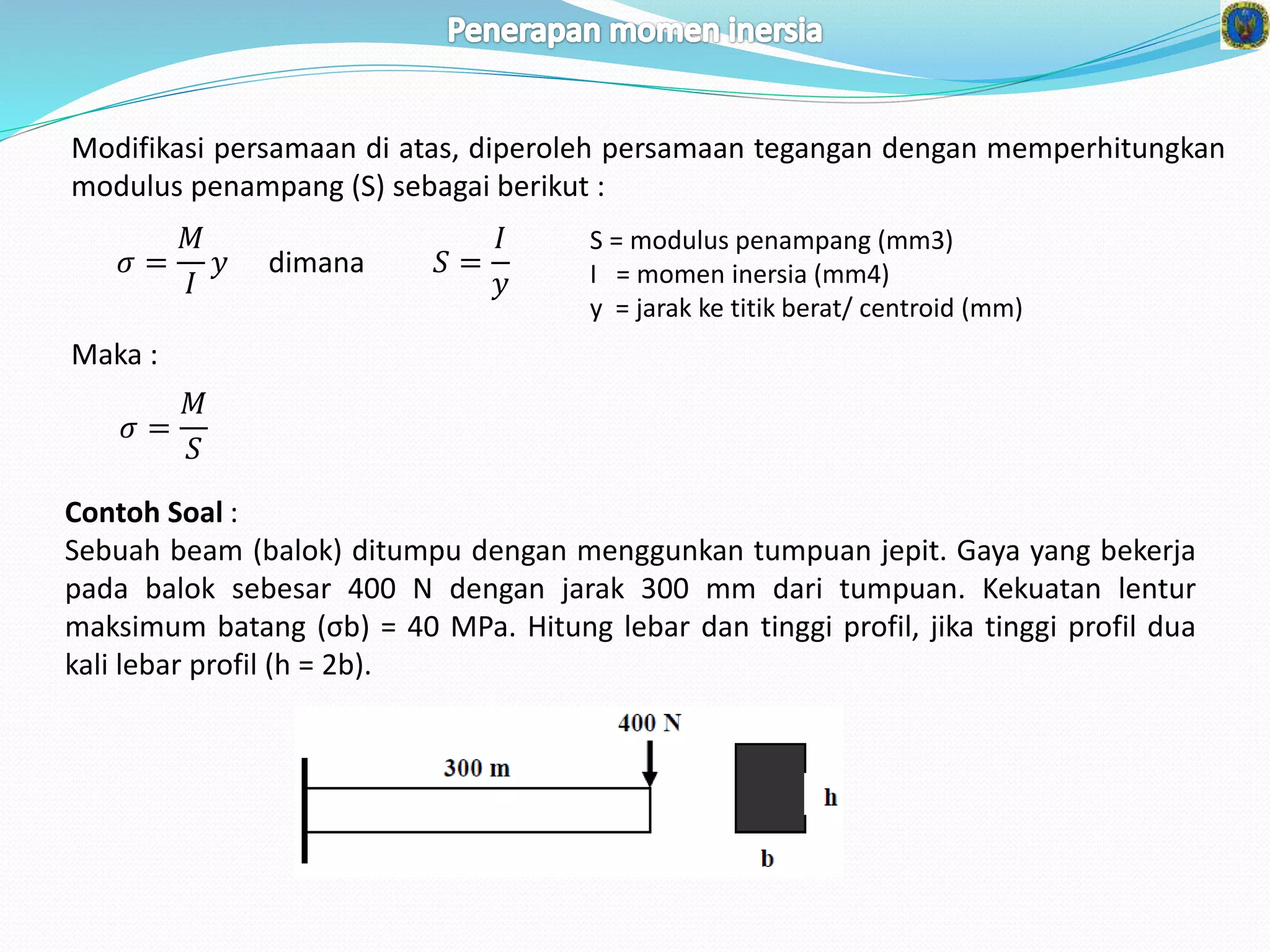06 momen inersia 3 | PPTX