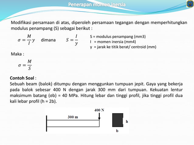 06 momen inersia 3 | PPTX