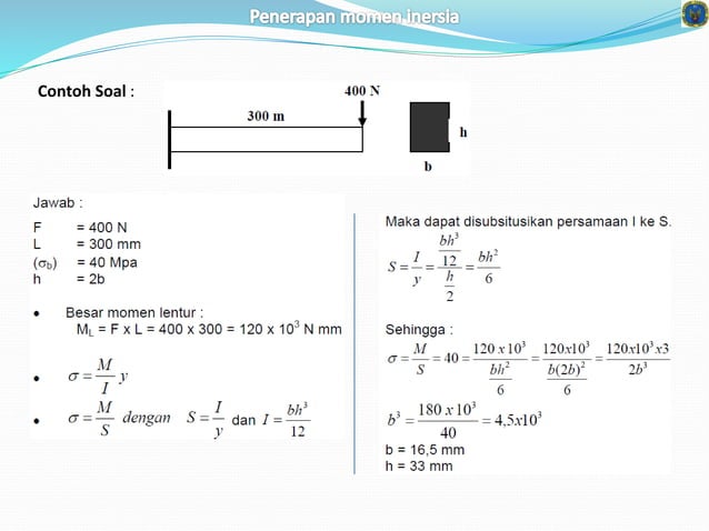 06 momen inersia 3 | PPTX