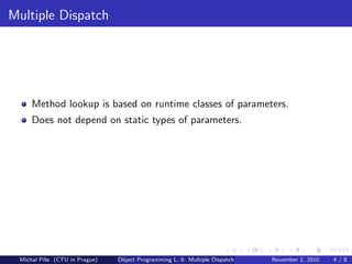 Multiple Dispatch | PPT