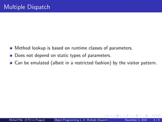 Multiple Dispatch | PPT