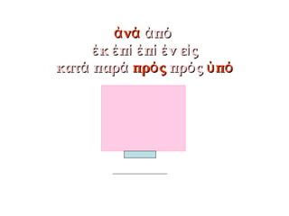 νἀ άνἀ ά πἀ όπἀ ό
κἐκἐ πἐ ίπἐ ί π νἐ ί ἐπ νἐ ί ἐ ε ςἰε ςἰ
κατάκατά παράπαρά πρ ςόπρ ςό πρ ςόπρ ςό πὑ όπὑ ό
 