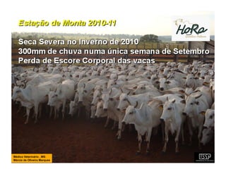 Médico Veterinário , MS:
Márcio de Oliveira Marques
 