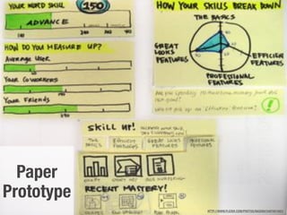 Paper
Prototype
            HTTP://WWW.FLICKR.COM/PHOTOS/NASHIH/5487801683/
 