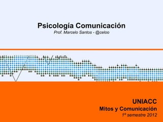 Psicología Comunicación
    Prof. Marcelo Santos - @celoo




                                        UNIACC
                           Mitos y Comunicación
                                    1º semestre 2012
 