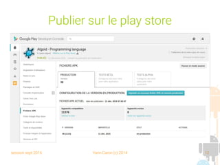 session sept 2016 Yann Caron (c) 2014 12
Publier sur le play store
 