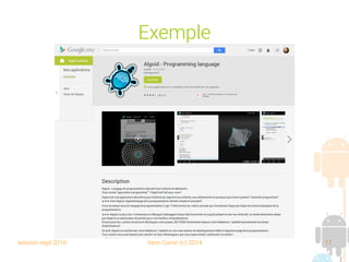 session sept 2016 Yann Caron (c) 2014 17
Exemple
 