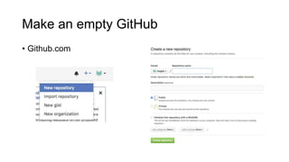 Tell R Studio where git is
*if you don’t’ know where git is installed, try
• Mac terminal: which git
• PC: where git.exe
 