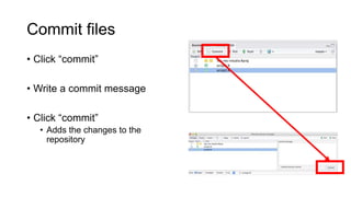 Staging area vs. repository
 