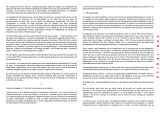 de la experiencia del 9 de Abril, la larga explicación sobre las bragas. La combinación de
esto que cae más el otro término presente en la fobia con el que Juan se enfrenta, o sea el
mordisco, da en efecto el tema de la amovibilidad, del desatornillamiento, un elemento
esencial de reducción de la situación en la sucesión de los fantasmas.
La sucesión de los fantasmas de Juanito debe concebirse sin ninguna duda como un mito
en desarrollo, un discurso. En la observación no se trata sino de una serie de
reinvenciones de este mito con la ayuda de elementos imaginarios. Se trata de
comprender la función de este progreso que va rotando, de esas sucesivas
transformaciones del mito, y lo que a un nivel profundo, representa para Juan la solución
del problema, el de su posición en la existencia, en la medida en que ha de situarse en
relación con determinada verdad, determinado número de referencias de verdad con
respecto a las cuales el debe ocupar un lugar.
Si hiciera falta alguna prueba suplementaria de esto que les digo — insisto, porque se me
ha hecho esta objeción y, ya que he tropezado con ella, quiero seguirla hasta el final—,
añadiría que Juanito, de vuelta de caso de la abuela el domingo 12 de Abril por la noche,
en el vagón de tren, da muestras de que los cojines negros del compartimento le den asco,
porque es Lumpf. ¿Qué es lo que se compare con la negrura del Lumpf en la explicación
posterior con el padre? Una blusa negra y unas medias negras. La estrecha relación del
tema del Lumpf con los vestidos de la madre, es decir, con el tema del velo, la revela el
propio Juanito, eso SÍ, interrogado por su padre.
Por otra parte, ¿Qué es este Lumpf, y de donde sale? ¿Por qué Juanito llama Lumpf a los
excrementos? En la propia observación nos dicen igualmente que es por comparación con
lasmediasnegras.
En resumen, en el segmento de observación que todavía estamos examinando, el Lumpf,
es decir, el excremento, interviene siempre en determinada función de la articulación
significante, relaciónada con el tema del vestido, del velo, tras el cual se esconde la
ausencia negada del pene de la madre. Esta es su significación esencial.
En consecuencia, no estamos modificando para nada la dirección de la observación con
espíritu partidario de ninguna clase, cuando tomamos este eje para comprender el
progreso de las transformaciones míticas a través de las que se efectúa en el análisis la
reducción de la fobia.
2
Habíamos llegado al 11 de Abril y al fantasma de la bañera.
Como les dije, con la bañera empieza a movilizarse la situación, o en otros términos, la
realidad asfixiante y única de la madre, a la que por x razones Juan se siente vinculado,
con máxima producción de angustia. Desde el momento en que se siente a la vez librado a
la madre, amenazado y anulado por ella, la madre representa la situación de peligro,
peligro por otra parte innombrable en sí mismo, angustia propiamente dicha. Se trata de
ver como sale el niño de esta situación.
Les recuerdo el esquema fundamental de la situación del niño respecto de la madre, en el
trance de perder su amor.
(85) gráfico(86)
La madre es la madre simbólica, primer elemento de la realidad simbolizado por el niño, en
la medida en que puede estar ausente o presente. Cuando ella rehusa el amor, la
compensación se encuentra en el pecho real, por aplastamiento bajo la satisfacción real, lo
que no impide que entonces se produzca una inversión. En efecto, en la misma medida en
que el pecho se convierte en una compensación, se convierte al mismo tiempo en el don
simbólico, mientras que la madre se convierte en un elemento real, es decir, omnipotente,
que rehusa su amor.
El progreso de la situación con la madre consiste en esto, en que el niño ha de descubrir,
más allá de la madre, lo que ella ama. El elemento imaginario no es el niño, sino el i, es
decir, el deseo del falo de la madre. A fin de cuentas, lo que el niño ha de hacer —no
quiere decir que lo haga—, es llegar a formular esto — i S (i). Eso es lo que nos muestra el
Juego de ocultación del niño todavía infans, con su comportamiento de alternancia
acompañado de una contrapartida simbólica, una oposición vocalizada.
Para Juanito, este esquema se ha complicado con la introducción de dos elementos
reales. Por una parte, Ana, es decir, un niño real, complica la situación, las relaciones con
el más allá de la madre. Y además, hay algo que sin duda le pertenece, pero no sabe que
hacer con ello, un pene real que empieza a menearse y en su momento tropezó con una
mala acogida por parte de la persona que lo ponía en funcionamiento. Juanito le había
dicho a su madre —Es bonito, ¿no? Su tía se lo había dicho a el un día —No hay ninguno
más bonito. Por el contrario, su iniciativa fue muy mal recibida por parte de su madre, y
entonces el asunto se complica mucho.
Para apreciar esta complicación, no tienen más que tomar los dos polos de la fobia, o sea
los dos elementos que hacen temible al caballo —el caballo muerde y el caballo cae.
El caballo muerde, es decir —Como ya no puedo seguir satisfaciendo a mi madre, ella va a
satisfacerse tal como yo lo hago cuando ella no me satisface, o sea que va a morderme
como yo la muerdo, mi último recurso cuando no estoy seguro de su amor.
El caballo cae —Cae exactamente como a mí me dejaron caer desde que sólo están por
Ana.
Por otra parte, está claro que, en cierto modo, es preciso que Juanito sea comido y
mordido. Lo es porque eso corresponde a una revalorización de ese pene que le ha
despreciado, que le ha rechazado su madre, y si ha de llegar a ser algo —a eso aspira
Juanito— ha de ser mordido. El mordisco, que la madre lo tome, es algo tan deseado
comotemido.
Lo mismo ocurre con lo de caer. La caída del caballo, Juanito no sólo la teme, también
puede desearla. Juanito desea ver caer más de un elemento de la situación. En cuanto
introducimos en la observación la categoría de lo caído, el primer elemento que se
 