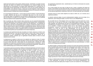 desde hace tanto tiempo como puedan ustedes recordar. Literalmente, no pueden recordar
más allá, me refiero a la historia de la humanidad en su conjunto Desde que hay
significantes en funcionamiento, los sujetos están organizados en su psiquismo por el
propio juego de esos significantes. Por este hecho, el Es, que van a buscar ustedes a las
profundidades, no es nada tan natural, y menos aún que las imagenes. A decir verdad, la
existencia en la naturaleza de la central hidroeléctrica producto de la operación del Espíritu
Santo es incluso lo contrario de la noción de naturaleza
En lo escandaloso de este hecho —en eso radica la posición analítica. Cuando abordamos
al sujeto, sabemos que hay ya en la naturaleza algo que es su Es, el cual esta
estructurado según la modalidad de una articulación significante que marca todo aquello
que se produce en el sujeto con sus huellas, con sus contradicciónes, con su profunda
diferencia respecto de las coaptaciónes naturales.
Me ha parecido que debía recordar estas posiciones que me parecenfundamentales.
Detrás del significante, les he puesto en el esquema esta realidad última, completamente
velada para el significado, como también para el uso del significante —la posibilidad de
que nada de lo que hay en el significado exista. En efecto, el instinto de muerte no es sino
darnos cuenta de que la vida es improbable y completamente caduca. Nociones de esta
clase no tienen la menor relación con ninguna especie de ejercicio de la vida, porque esta
consiste precisamente en trazar un pequeño camino en la existencia exactamente como lo
hicieron todos aquellos que nos precedieron en el mismo linaje típico.
La existencia del significante sólo esta vinculada con el hecho, porque es un hecho, de la
existencia del discurso, y que este se introduce sobre un fondo, más o menos conocido o
desconocido, el cual curiosamente Freud sólo pudo carácterizarlo, llevado por la
experiencia analítica, diciendo que el significante funciona sobre el fondo de cierta
experiencia de la muerte.
La experiencia en cuestión no tiene que ver en absoluto con nada de lo vivido. Si nuestro
comentario de Más allá del principio del placer de hace dos años consiguió mostrar algo,
es que se trata nada más y nada menos de una reconstrucción, motivada por ciertas
paradojas de la experiencia, precisamente por la de este fenómeno inexplicable —que el
sujeto se ve llevado a comportarse de una forma esencialmente significante, repitiendo de
forma indefinida algo que le resulta mortal, hablando con propiedad.
Y a la inversa, igual que la muerte se refleja en el fondo del significado, del mismo modo el
significante toma en préstamo toda una serie de elementos vinculados con un término
profundamente comprometido en el significado, es decir el cuerpo. Tal como en la
naturaleza hay ya determinadas reservas, hay en el significado cierto número de
elementos que en la experiencia se den como accidentes del cuerpo, pero el significante
los tome, y tome así de ellos, por así decirlo, sus primeras armas. Se trata de esas cosas
inaprehensibles y sin embargo irreductibles, entre las cuales esta el término fálico, la pura
y simple erección. La piedra erigida es uno de sus ejemplos, la noción del cuerpo humano,
como cuerpo erecto, es otro así es como cierto número de elementos, vinculados todos
ellos con la efigie corporal y no tan sólo con la experiencia vivida del cuerpo, constituyen
elementos primeros, tomados de la experiencia, pero completamente transformados por el
hecho de ser simbolizados. Simbolizados quiere decir que han sido introducidos en el lugar
del significante propiamente dicho, carácterizado por el hecho de articularse de acuerdo
con leyes lógicas.
Si en cierta ocasión les hice jugar al juego de par e impar a propósito del instinto de
muerte, si les enseñé a escribir series de más y de menos agrupadas de dos en dos o de
tres en tres en una secuencia temporal, era para recordarles que hay leyes últimas y estas
son las leyes del significante, presentes en todo inicio, sin dude implícitas, pero ineludibles.
Volvamos ahora al punto donde dejamos las cosas la última vez, en el terreno de la
experiencia analítica.
La relación central de objeto, la que es dinámicamente creadora, es la de la falta. En la
experiencia, toda Findung del objeto, nos dice Freud, es una Wiederfindung.
No se pueden leer los Tres ensayos como si se tratara de una obra escrita de un tirón.
Cierto es que no hay obra de Freud que no haya estado sujeta a revisión, todas llevan
notes añadidas, las modificaciones del texto son extremadamente frecuentes. Pero si la
Traumdeutung, por ejemplo, se enriqueció, fue sin alterar en nada su equilibrio original.
Por el contrario, si leyeran la primera edición de los Tres ensayos, se quedarían
estupefactos —porque no reconocerían ninguno de los temas que tan familiares les
resultan en el libro tal como lo leen habitualmente, con las adiciones hechas
principalmente en 1915, varios anos después de la Einfurung des Narzissmus. Eso es lo
primero que deberán tener en mente al estudiar este texto Todo lo que concierne al
desarrollo libidinal sólo es concebible tras la aparición de la teoría del narcisismo y una vez
aisladas las teorías sexuales del niño con sus malentendidos fundamentales, consistentes,
dice en particular Freud, en el hecho de que el niño no tiene ninguna noción ni de la
vagina, ni del esperma, ni de la generación. Ese es su principal defecto La promoción de la
noción de fase fálica sólo llegará después de la última edición de los Tres ensayos, en el
artículo de 1923 sobre La organización genital infantil. Este momento crucial de la
genitalidad en el desarrollo queda fuera de los límites de los Tres ensayos. Pero aún sin
llegar del todo a ese punto, el progreso de estos ensayos en la investigación de la propia
relación pregenital sólo se explica por la importancia de las teorías sexuales. Lo mismo
ocurre con la propia teoría de la libido.
El capítulo titulado La teoría de la libido concierne a la noción del narcisismo propiamente
dicho. Si podemos dar cuenta del origen de la idea de teoría de la libido, Freud nos lo dice,
es después de disponer de la noción de una Ichlibido como reserva de la libido que
constituye los objetos, y añade, a propósito de esta reserva —solo podemos echar un
vistazo por encima de las murallas. En suma, es la noción de la tensión narcisista, de la
relación del hombre con la imagen, lo que introdujo la idea de la medida común libidinal, y
al mismo tiempo la del centro de reserva a partir del cual se establece toda relación objetal
como fundamentalmente imaginaria. Dicho de otra manera, una de las articulaciones
esenciales es la fascinación del sujeto por la imagen, que a fin de cuentas siempre es una
imagen que lleva en sí mismo. Esta es la última palabra de la teoría narcisista.
Si luego, en determinada orientación psicoanalítica, se les pudo reconocer a los fantasmas
un valor organizador, es porque no se supon1a una armonía preestablecida, una
conveniencia natural del objeto para el Sujeto Tal como nos muestran los Tres ensayos en
 