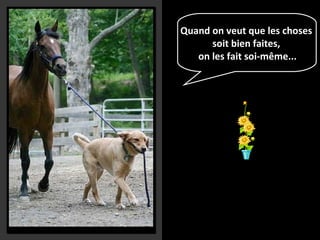 Quand on veut que les choses
soit bien faites,
on les fait soi-même...
 