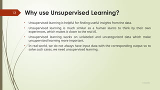 Supervised and Unsupervised Machine learning | PPTX
