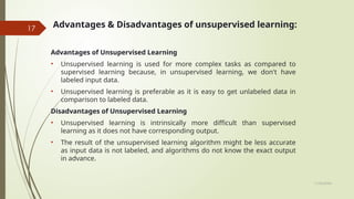 Supervised and Unsupervised Machine learning | PPTX