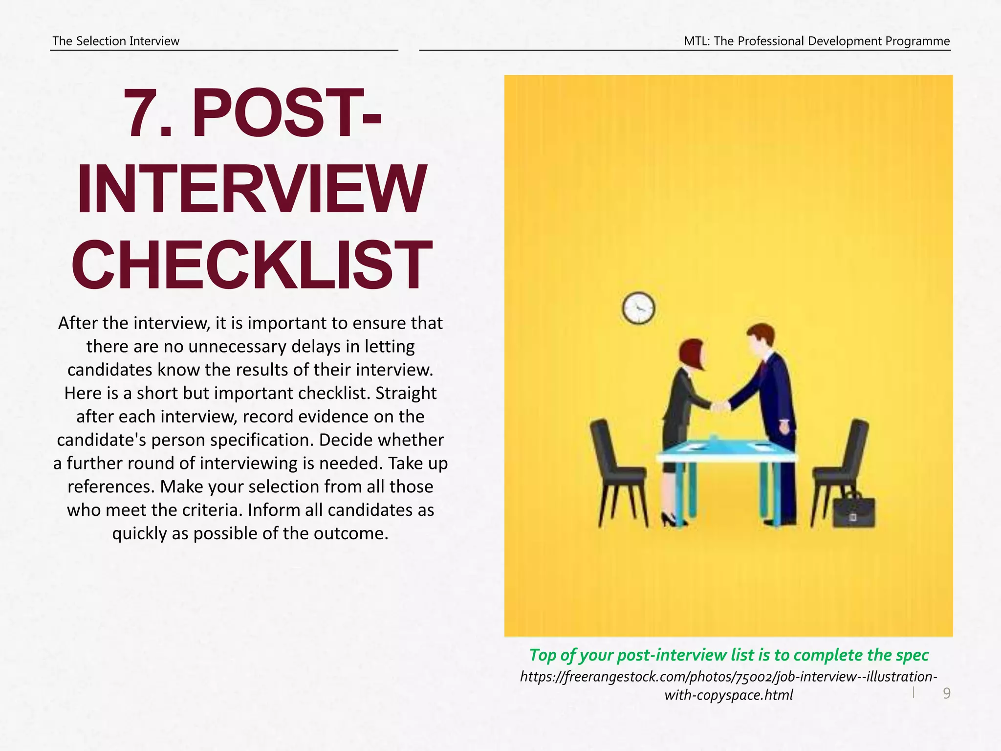 The selection interview pptx