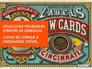 SOLUCIONA PROBLEMAS
ATRAVÉS DE SÍMBOLOS.
CAPAZ DE TORNAR A
LINGUAGEM VISÍVEL.
 