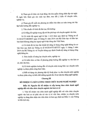 Thông tư số: 06/2016/TTLT-BVHTTDL-BNV	