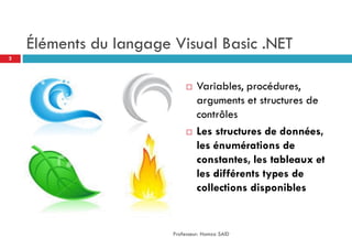 06 visual basic .net - les structures de donnees, les enumerations de ...